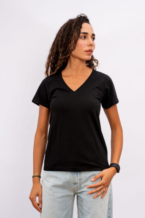 Plain V-Cut Black