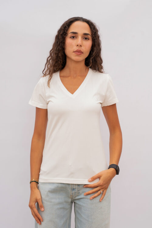 Plain V-Cut White