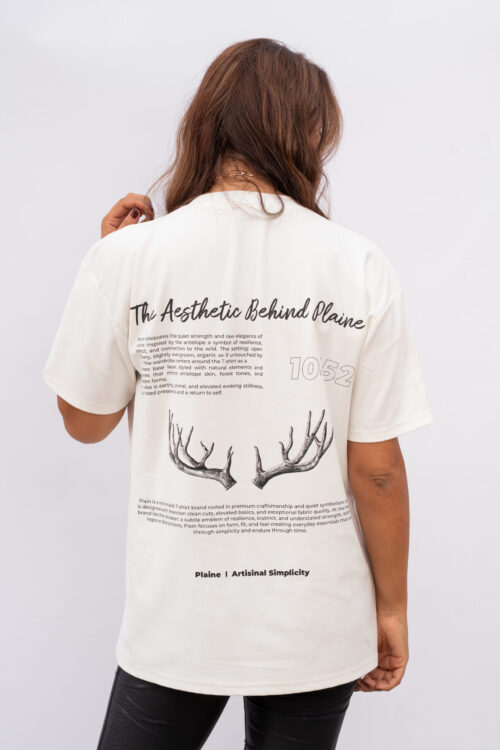 Oversized Script White