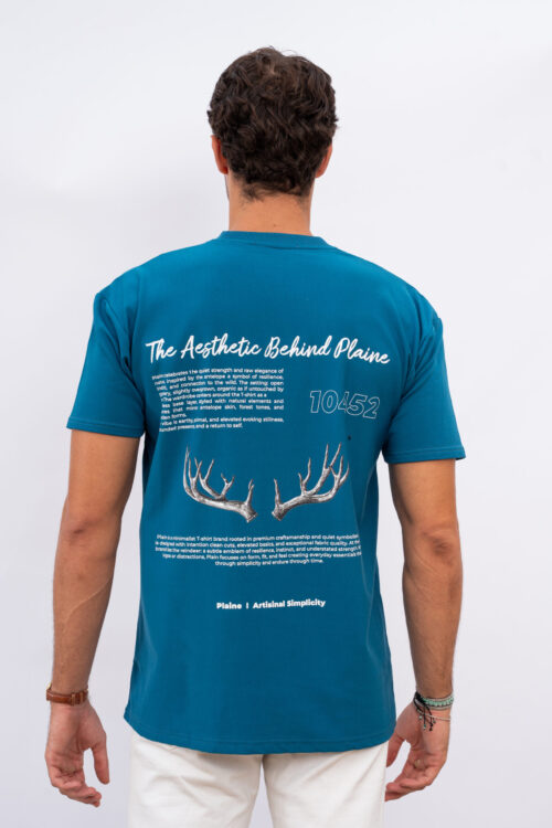 Oversized Script Blue