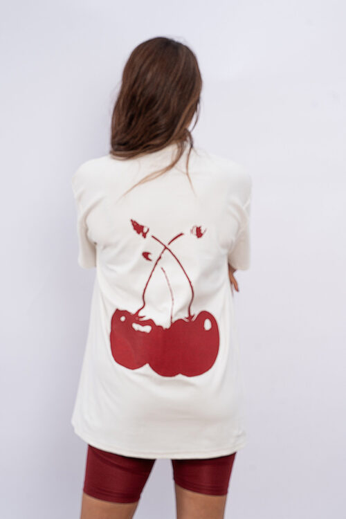 Oversized Cherry White